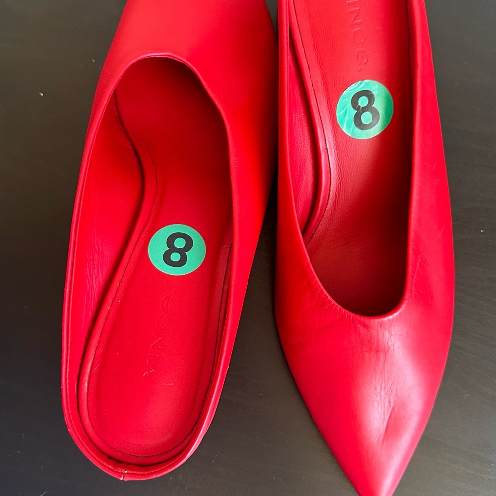 Vince mules size 8